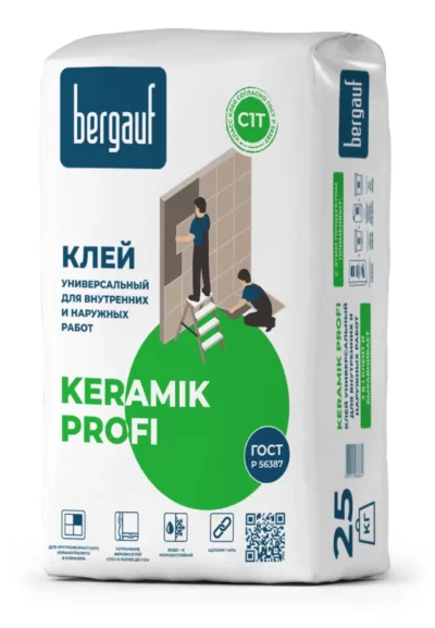 Клей для плитки Bergauf Keramik Profi